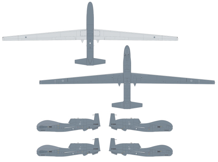 [�˾���ũ] BPAC-76 [PLATZ] BPAC-76 1/72 JASDF Unmanned Reconnaissance Air RQ-4B Global Hawk Misawa Air 2