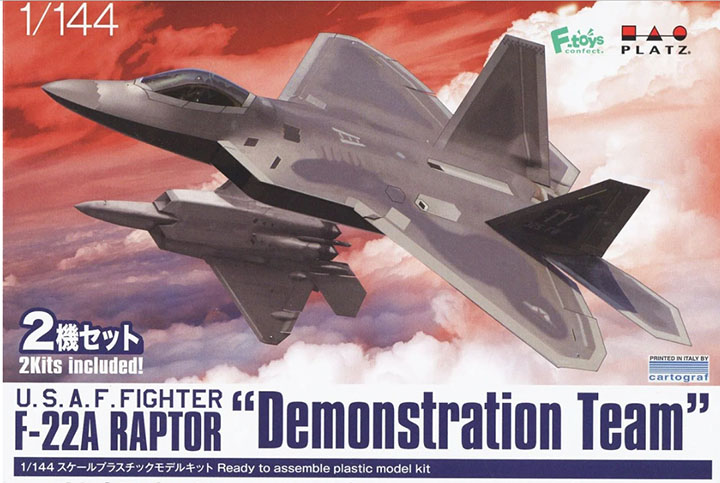 [�˾���ũ] BPPF-64 [PLATZ] BPPF-64 1/144 F-22A Raptor Demostration Team (2 Sets) 1