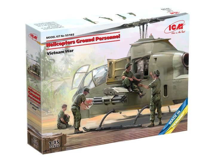 [�˾���ũ] BICM53102 [ICM] BICM53102 1/35 Helicopters Ground Personnel-��� ������ 1