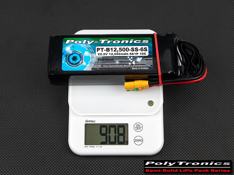 [�˾���ũ] PT-B12500_SS-6S [HYBRID] PT-B12500-SS-6S (22.2V/6S1P /XT90-S/Semi-Solid) �ݰ�ü ���͸� 6