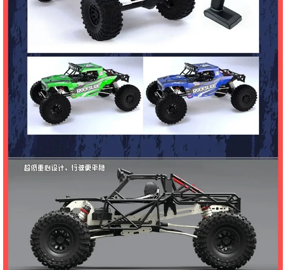 [�˾���ũ] YK4061 Green Black [YK HOBBY] 1:6 YK4061 �귯�ø��� ROCKSLIDER ��Ŭ��︵ 4WD ���� (������ ����, ��Ʈ�� �������߽�) �׸����� ���� 3