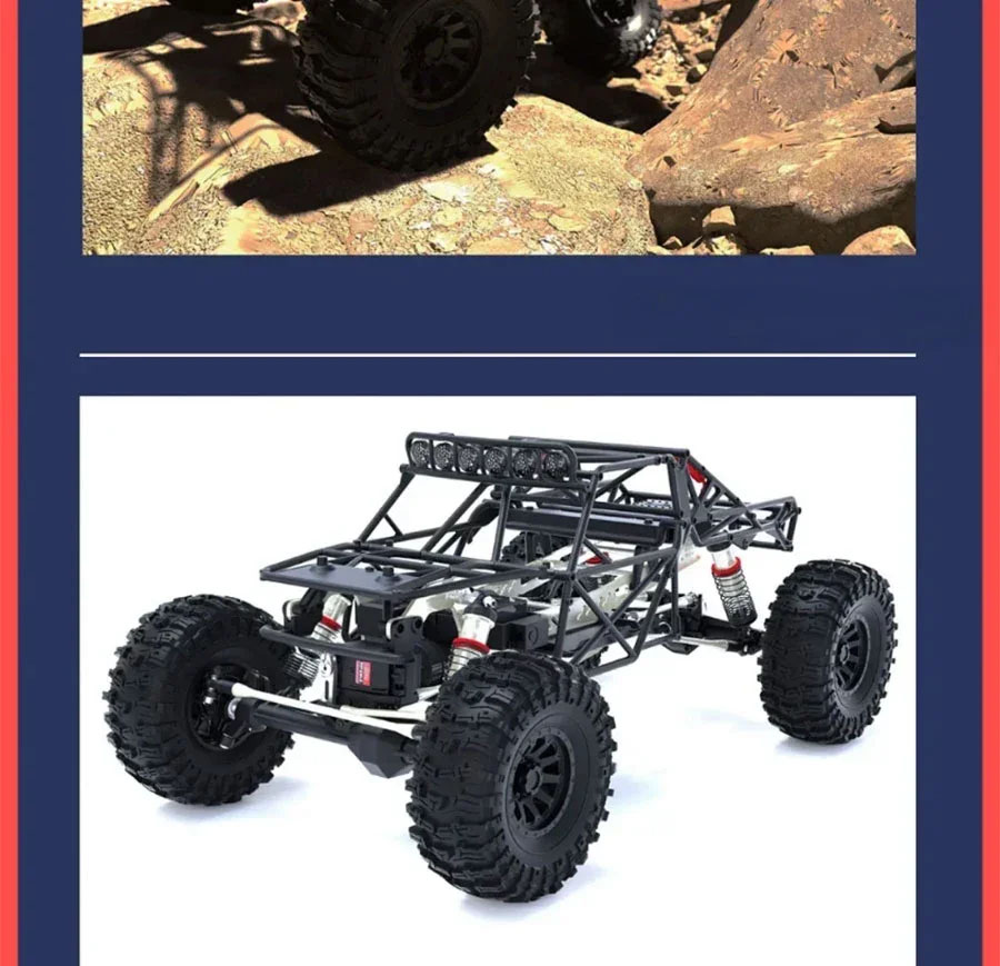 [�˾���ũ] YK4061 Blue Black [YK HOBBY] 1:6 YK4061 �귯�ø��� ROCKSLIDER ��Ŭ��︵ 4WD ���� (������ ����, ��Ʈ�� �������߽�) ������� ���� 5