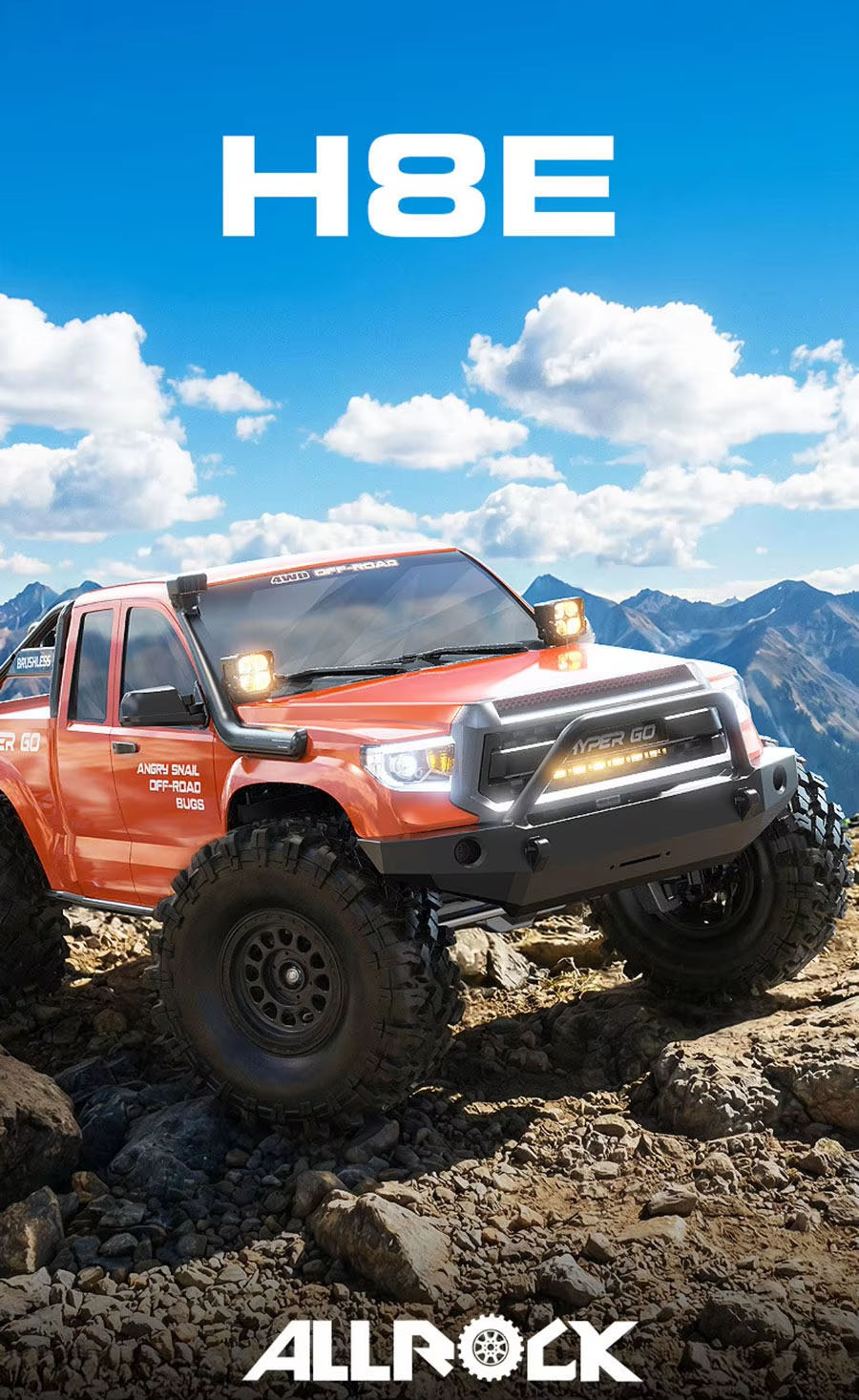 [�˾���ũ] H8E [MJX RC] H8E 1/8 ������ ALLRock �����ε� ��Ŭ���� �귯�ø���, RTR ���� 1