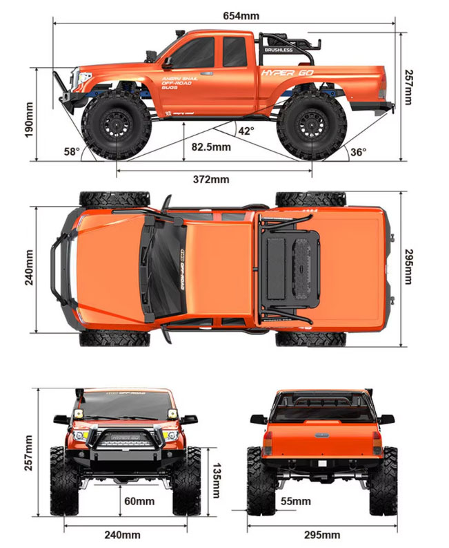 [�˾���ũ] H8E [MJX RC] H8E 1/8 ������ ALLRock �����ε� ��Ŭ���� �귯�ø���, RTR ���� 10