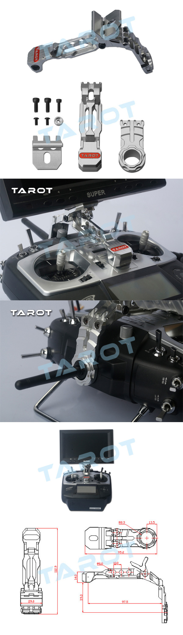 [�˾���ũ] TL2925-14SG [TR] NEW FPV Monitor Mount for T18SZ/14SG 6