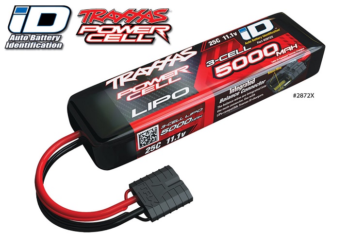 [�˾���ũ] CB2872X [Traxxas] 11.1V 5000mAh 25C 3-Cell ��Ƭ������ ���͸� - Ʈ���罺 iD ���� 1