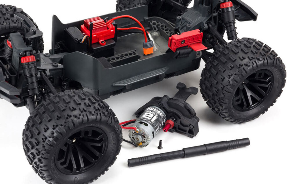 [�˾���ũ] ARA4202V3T1 [ARRMA] 1/10 �׷��� 4X4 V3 �ް�550 �귯���� ���� Ʈ�� ���� - ���͸�, ������ �ʿ� 5