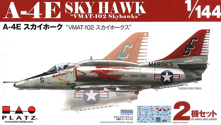 [�˾���ũ] BPPDR-17 [PLATZ] BPPDR-17 1/144 A-4E SKY HAWK VMAT-102 Sky Hawks 2 kits in a BOX 1