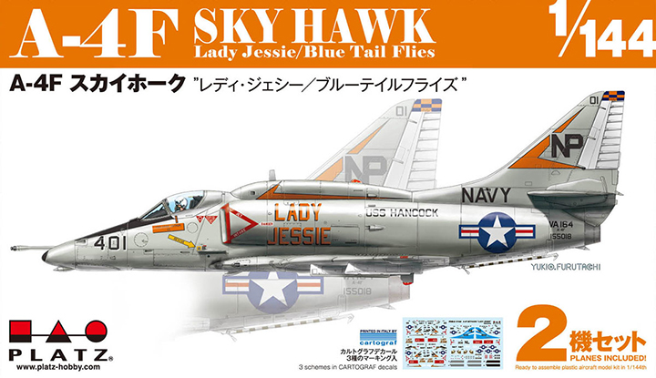 [�˾���ũ] BPPDR-8 [PLATZ] BPPDR-8 1/144 A-4F Skyhawk LADY JESSIE/ BLUE TAIL FLIES 1