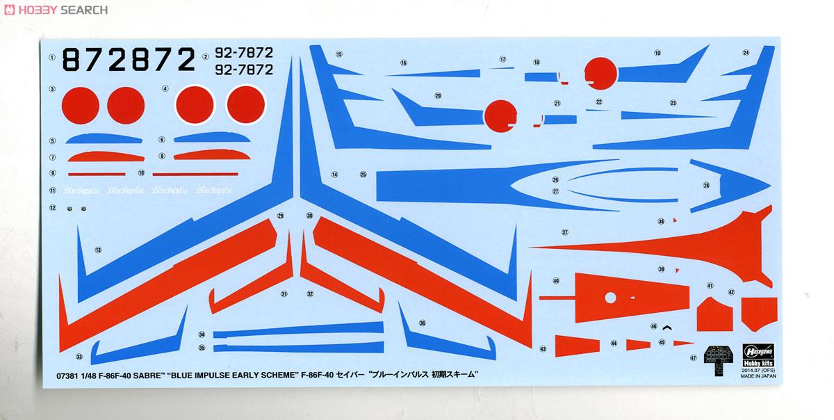 [�˾���ũ] BH07381 [Hasegawa] BH07381 1/48 F-86F-40 Sabre 4