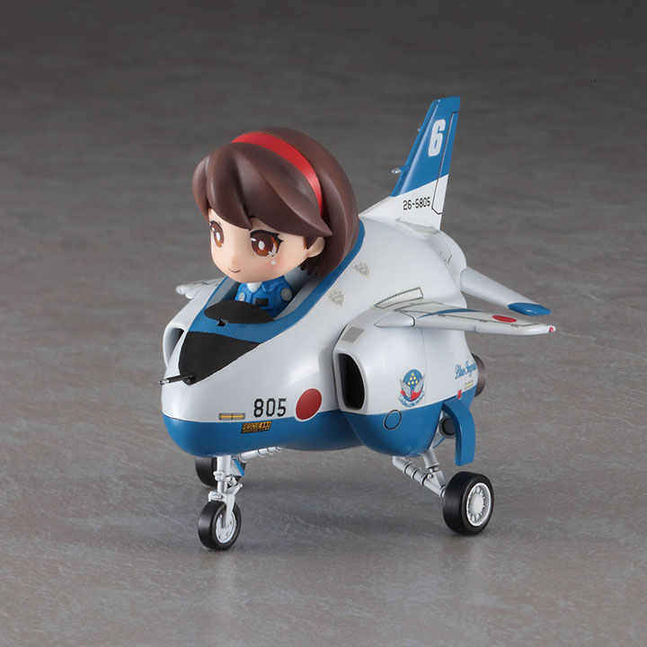 [�˾���ũ] BH52244 [Hasegawa] BH52244 Egg Girls No.01 Rei Hazumi w/Egg Plane T-4 Blue Impulse 3