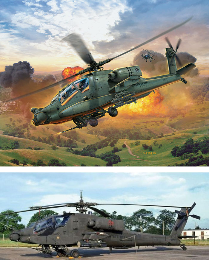 [�˾���ũ] BV4985 [Revell Gmbh] 1/100 AH-64A Apache 1