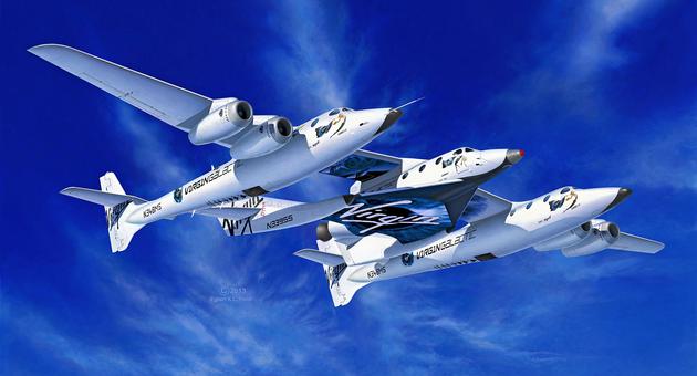[�˾���ũ] BV4842 [Revell Gmbh] BV4842 1/144 White Knight Two VMS Eve & Space Ship Two VSS Enterprise (New Tool- 2014)(��ħ�� ����) 1