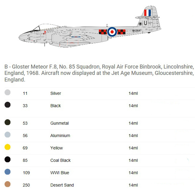 [�˾���ũ] BB09182 [Airfix] BB09182 1/48 Gloster Meteor F8 1