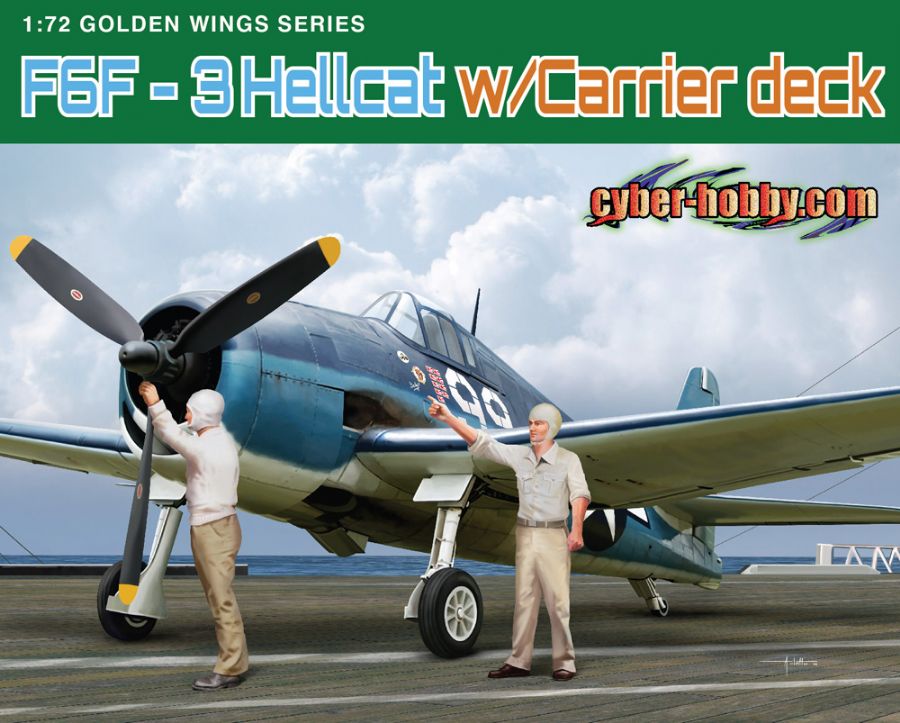 [�˾���ũ] BD5117 [Dragon] BD5117 1/72 F6F-3 Hellcat w/Flight Deck (1/72 �װ���� 2�� ����) 1