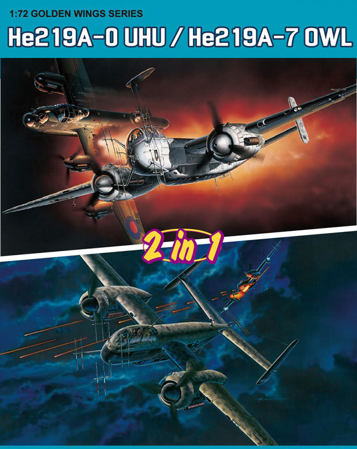 [�˾���ũ] BD5121 [Dragon] BD5121 1/72 He219A-0 UHU / He219A-7 OWL 2 in 1 -1�� ���� 1