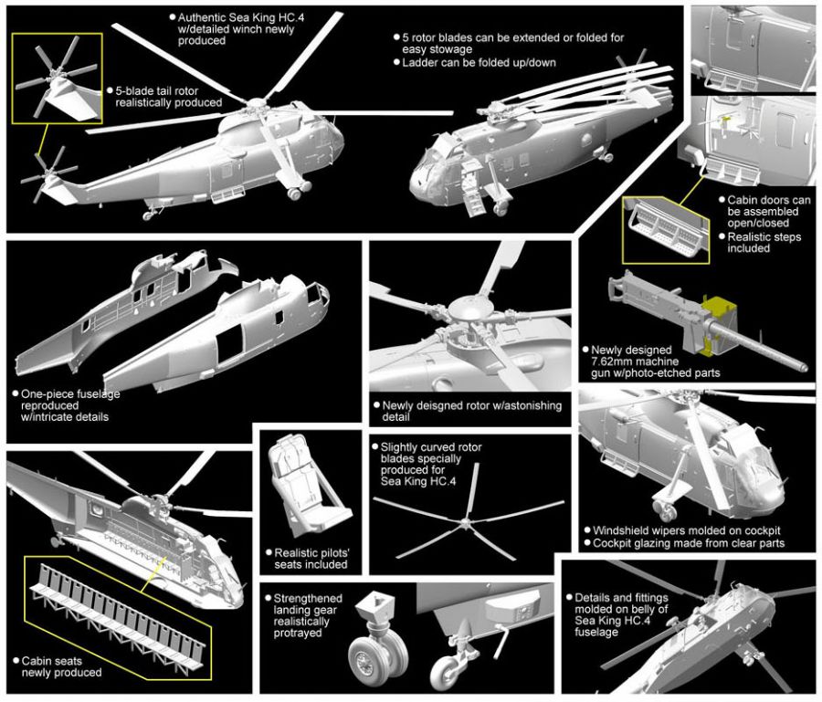 [�˾���ũ] BD5073 [Dragon] BD5073 1/72 Sea King HC.4 Falklands War 2
