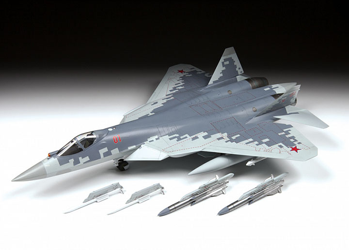 [�˾���ũ] BZ4824 [Zvezda] BZ4824 1/48 SU-57 Russian fifth-generation fighter 2