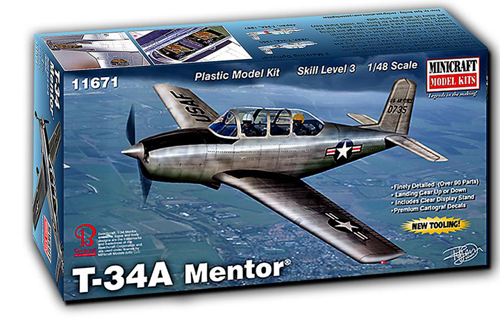 [�˾���ũ] CHM11671 [Minicraft] CHM11671 1/48 Beechcraft T-34A Mentor 1