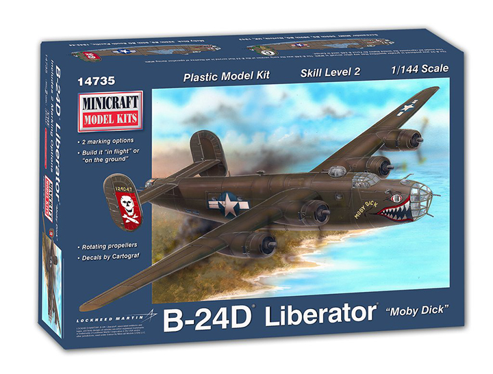 [�˾���ũ] CHM14735 [Minicraft] CHM14735 1/144 B-24D Liberater - Moby Dick 1