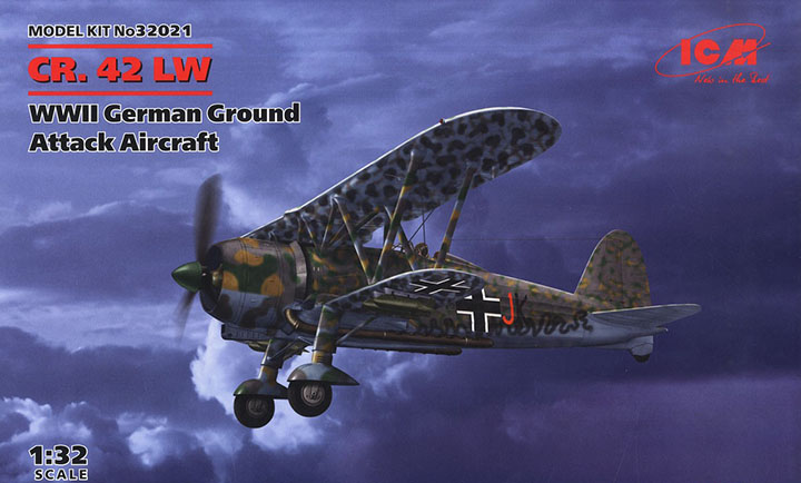 [�˾���ũ] BICM32021 [ICM] BICM32021 1/32 WWII German Luftwaffe Fiat CR.42 LW 1