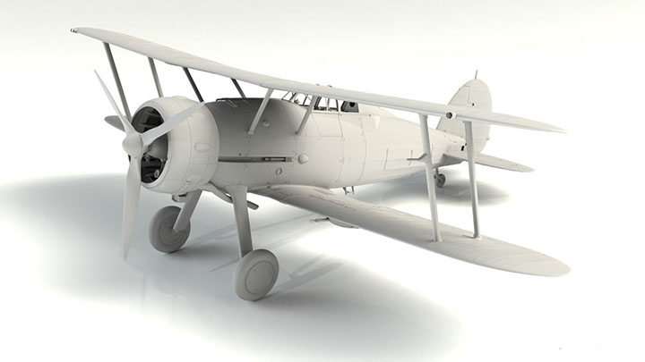 [�˾���ũ] BICM32041 [ICM] BICM32041 1/32 Gloster Gladiator Mk.II WWII British Fighter 2