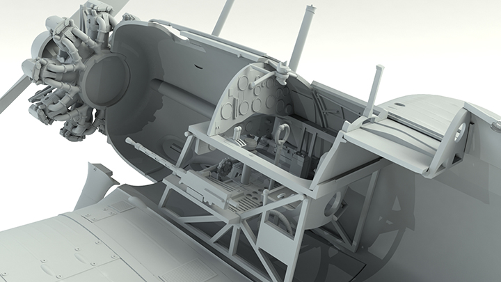 [�˾���ũ] BICM32040 [ICM] BICM32040 1/32 Gloster Gladiator Mk.I, WWII British Fighter - 100% new molds 4