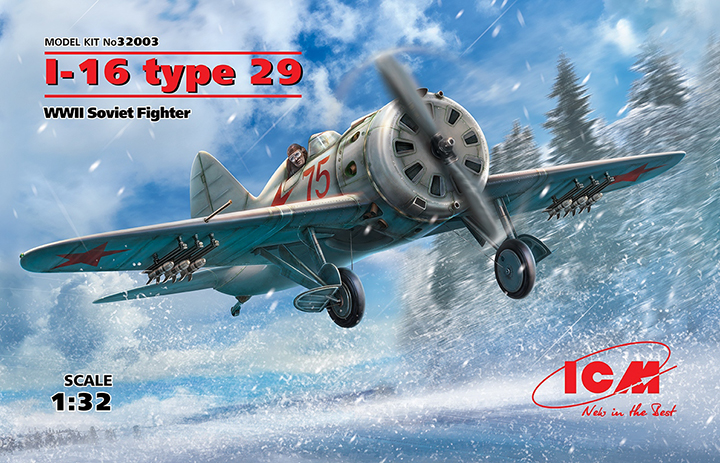 [�˾���ũ] BICM32003 [ICM] BICM32003 1/32 I-16 Type 29, WWII Soviet Fighter 1