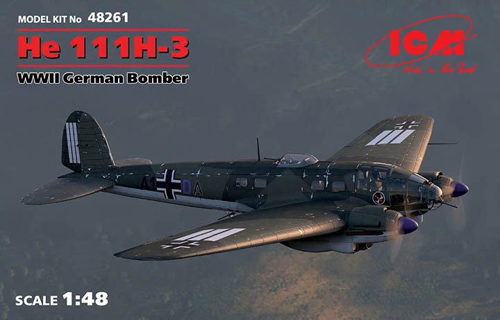 [�˾���ũ] BICM48261 [ICM] BICM48261 1/48 He111H-3, WWII German Bomber (100% new molds) 1
