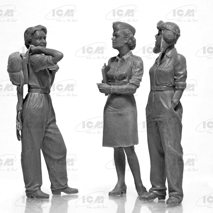 [�˾���ũ] BICM32108 [ICM] BICM32108 1/32 US WASP 1943-1945 , 3 figures 2