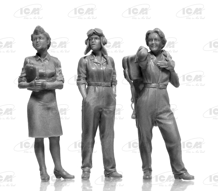 [�˾���ũ] BICM32108 [ICM] BICM32108 1/32 US WASP 1943-1945 , 3 figures 4