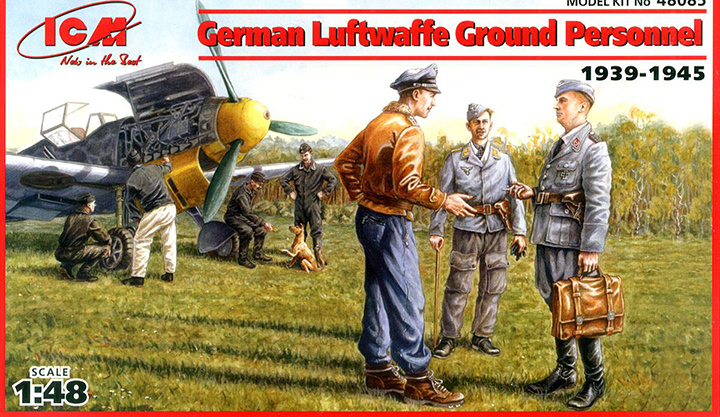 [�˾���ũ] BICM48085 [ICM] BICM48085 1/48 German Luftwaffe Ground Personnel (1939-1945) 1
