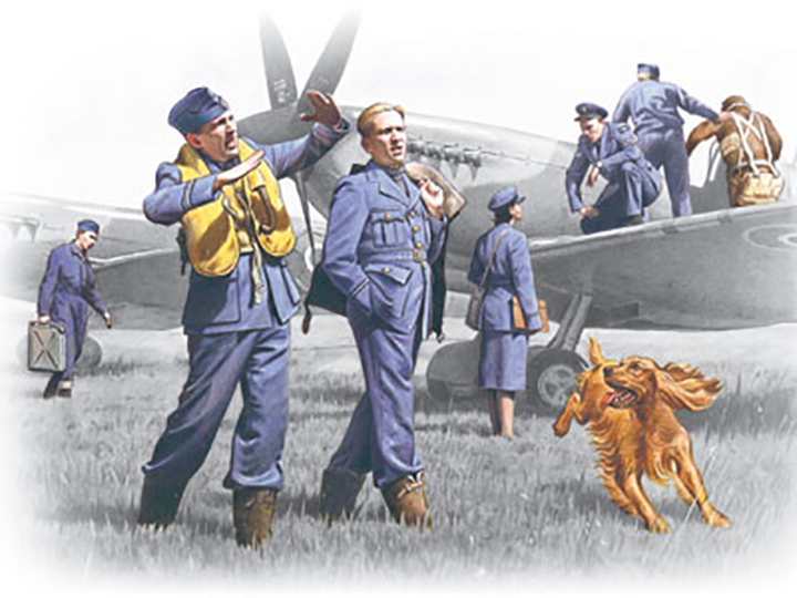 [�˾���ũ] BICM48081 [ICM] BICM48081 1/48 The Royal Air Force Pilots & Ground Personnel WW-II 1939-1945 1