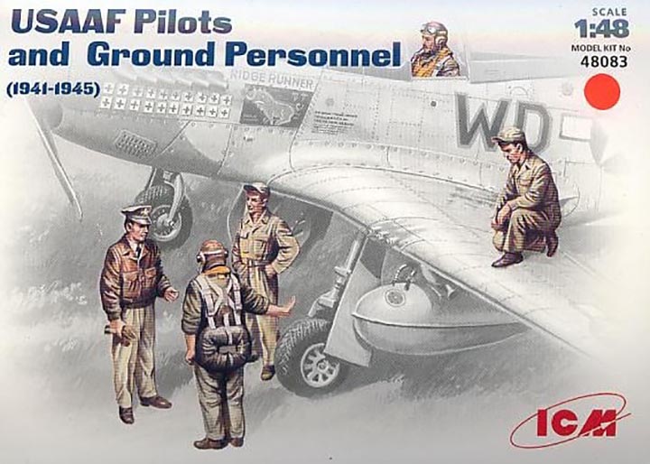 [�˾���ũ] BICM48083 [ICM] BICM48083 1/48 USSAF Pilots and Ground Personnel (1941-1945) 1