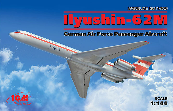 [�˾���ũ] BICM14406 [ICM] BICM14406 1/144 Ilyushin IL-62M, German Air Force Passenger Aircraft 1