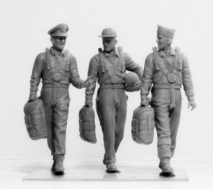 [�˾���ũ] BICM32104 [ICM] BICM32104 1/32 USAAF Pilots 1941-1945 3 figures - 100% new molds 2