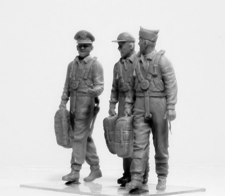[�˾���ũ] BICM32104 [ICM] BICM32104 1/32 USAAF Pilots 1941-1945 3 figures - 100% new molds 5