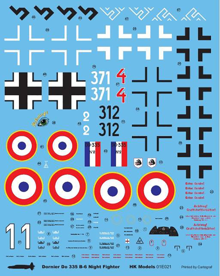 [�˾���ũ] BKE021 [HK Model] BKE021 1/32 Do335 B-6 Night Fighter 3