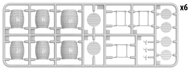 [�˾���ũ] BE35632 [Miniart] BE35632 1/35 Wooden Barrels 2