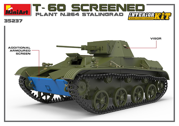 [�˾���ũ] BE35237 [Miniart] BE35237 1/35 T-60 Screened Plant No.264,Stalingrad 2