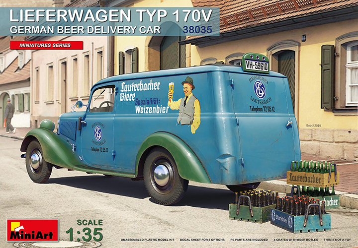 [�˾���ũ] BE38035 [Miniart] BE38035 1/35 Lieferwagen Typ 170V German beer Delivery Car 1