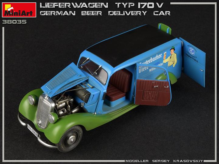 [�˾���ũ] BE38035 [Miniart] BE38035 1/35 Lieferwagen Typ 170V German beer Delivery Car 2