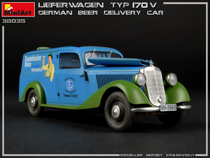 [�˾���ũ] BE38035 [Miniart] BE38035 1/35 Lieferwagen Typ 170V German beer Delivery Car 3
