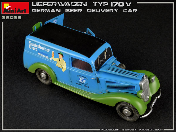 [�˾���ũ] BE38035 [Miniart] BE38035 1/35 Lieferwagen Typ 170V German beer Delivery Car 4