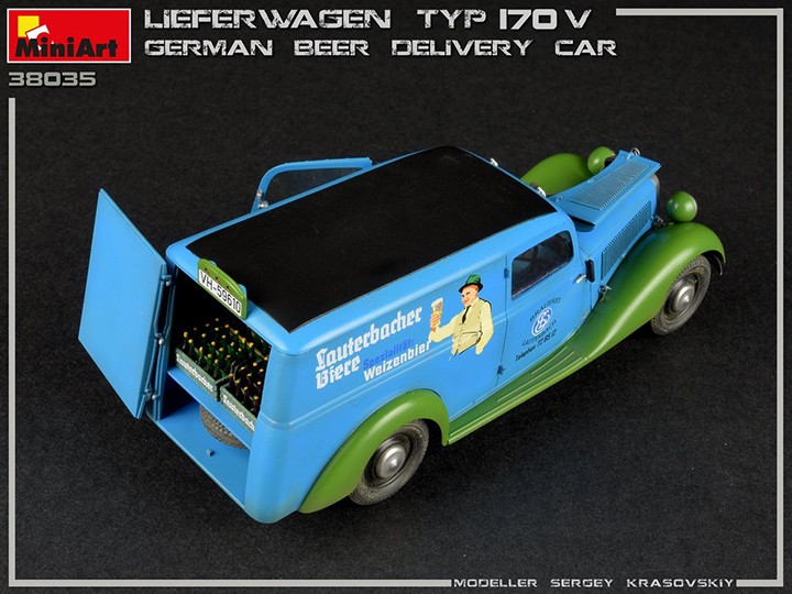 [�˾���ũ] BE38035 [Miniart] BE38035 1/35 Lieferwagen Typ 170V German beer Delivery Car 5