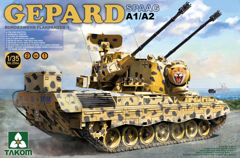 [�˾���ũ] BT2044 [Takom] BT2044 1/35 Gepard SPAAG A1/A2 BUNDESWEHR FLAKPANZER 1, 2in1 1