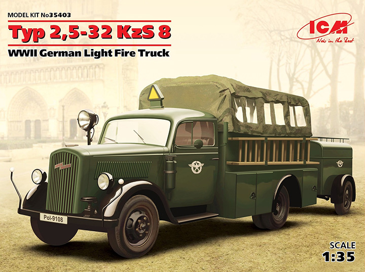 [�˾���ũ] BICM35403 [ICM] BICM35403 1/35 Typ 2.5-32 KzS 8, WWII German Light Fire Truck 1