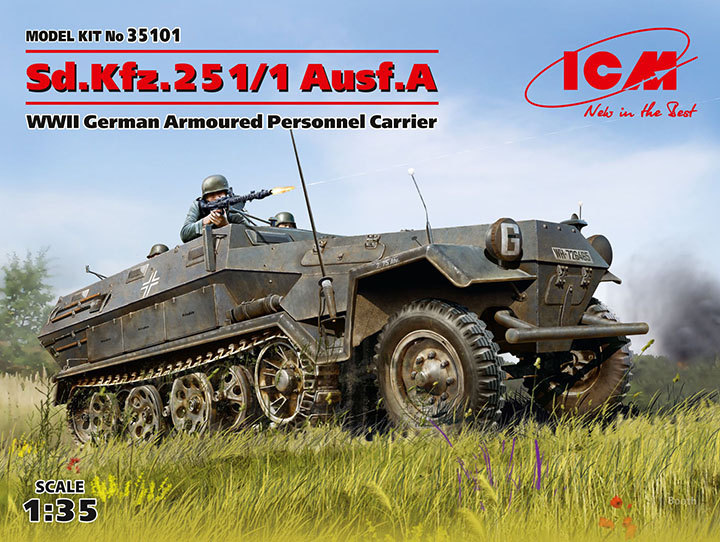 [�˾���ũ] BICM35101 [ICM] BICM35101 1/35 Sd.Kfz.251/1 Ausf.A German Armoured Personnel Carrier 1