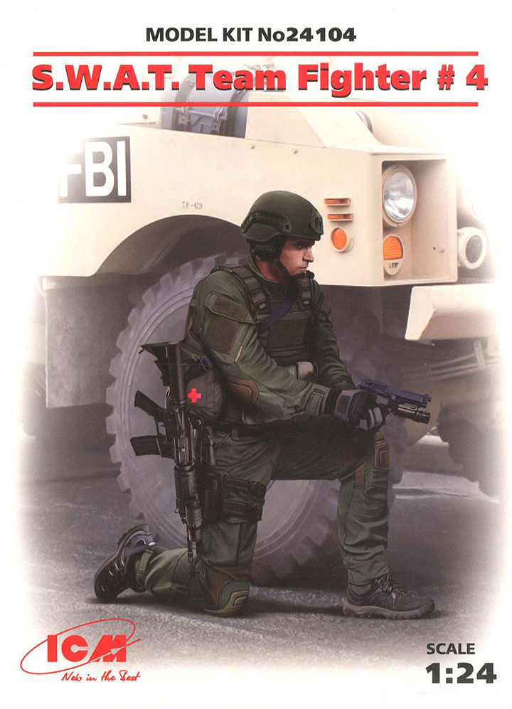 [�˾���ũ] BICM24104 [ICM] BICM24104 1/24 S.W.A.T. Team Fighter No.4 1