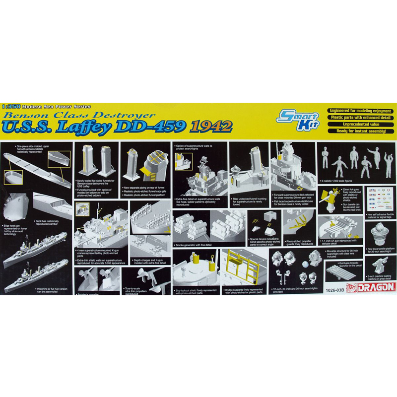 [�˾���ũ] BD1026 [Dragon] BD1026 1/350 U.S.S. Laffey DD-459 1942 1